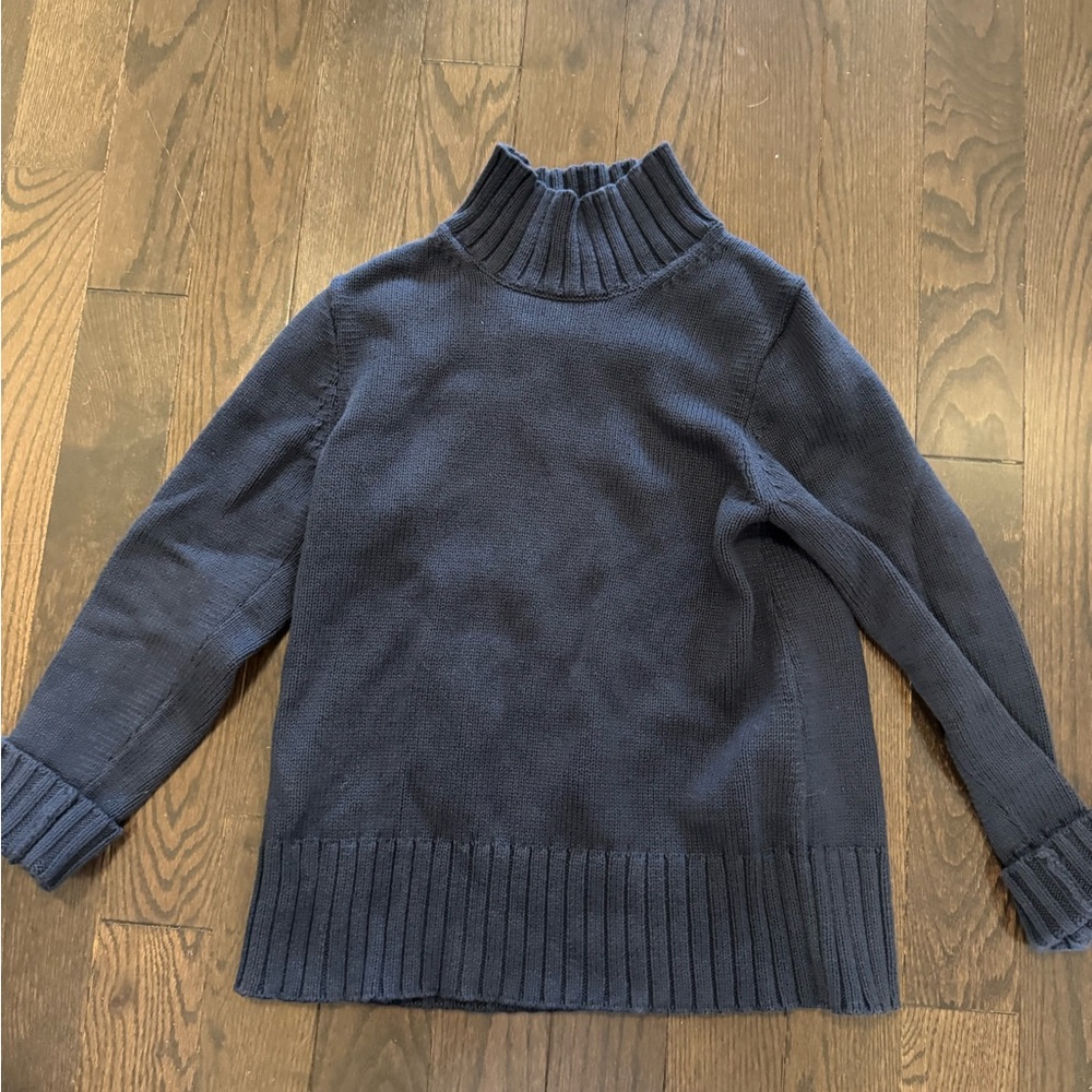 Jcrew xs Navy Blue Women's mock neck Sweater